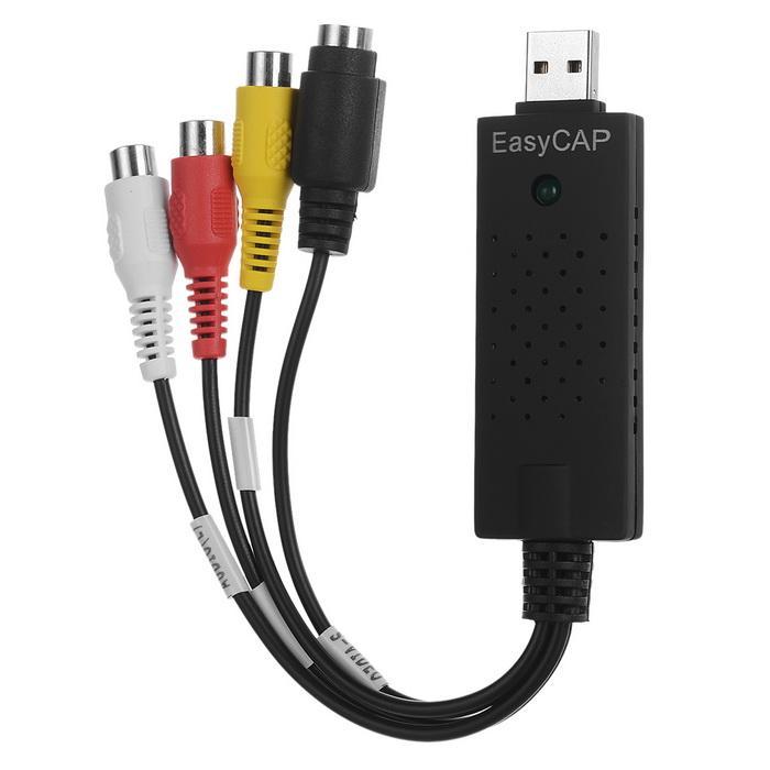 EasyCap USB 2.0 Video Capture Adapter | DVR TV DVD VHS Video Recording Device Trend Nexus