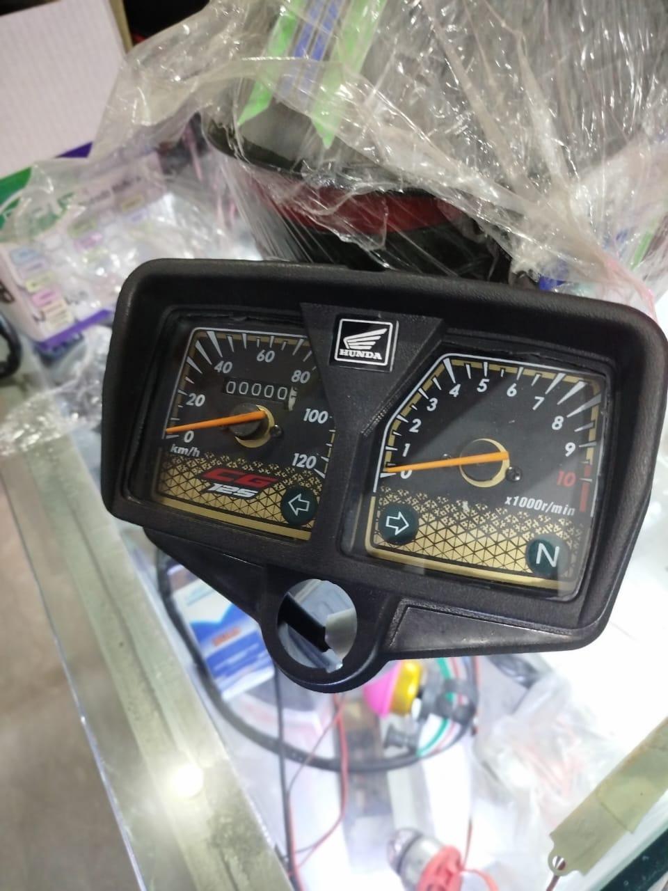 Premium Black Metal Speedometer - 1 Pc with Ease of Installation- For CG 125 Motorcycle Trend Nexus