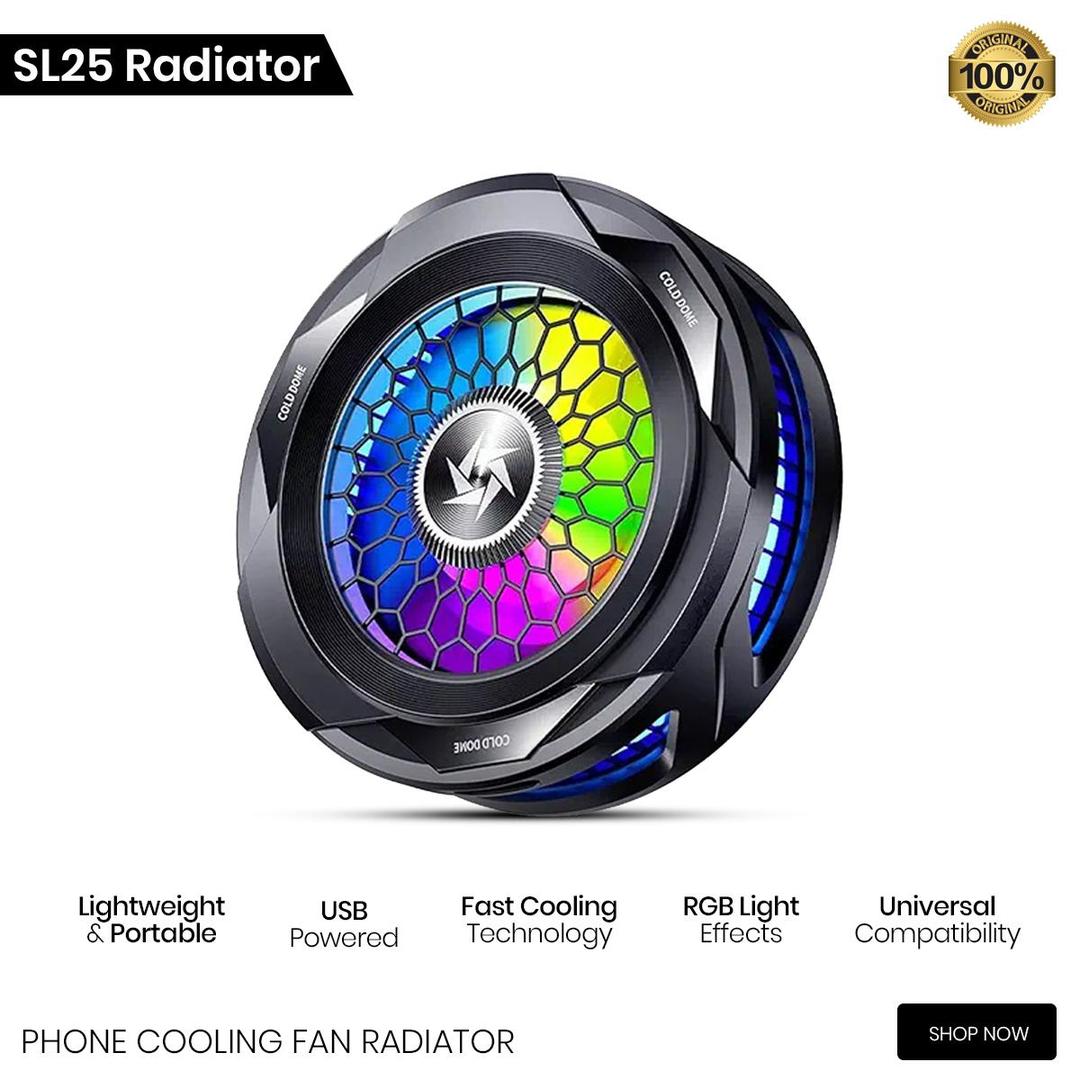Mobile Phone Cooling Radiator – Multicolor Gaming Accessory - Trend Nexus