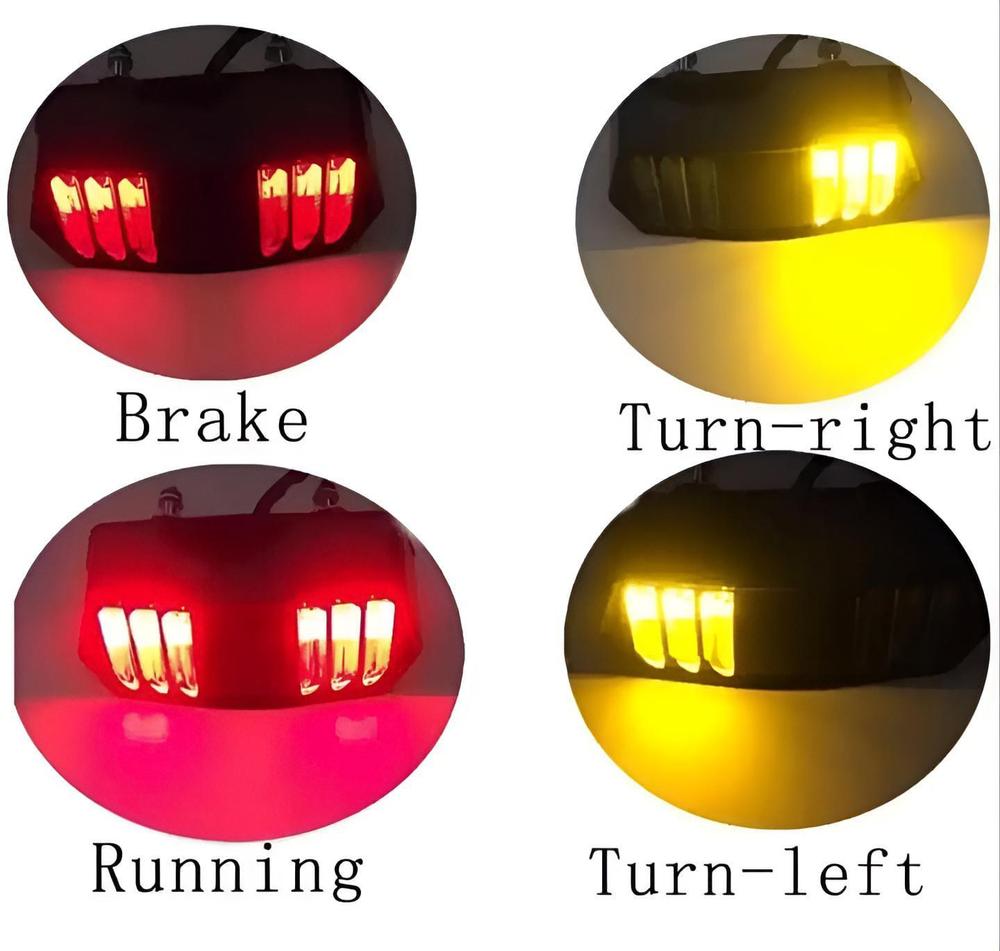Universal Motorbike Back Light With Indicator DRL Trend Nexus