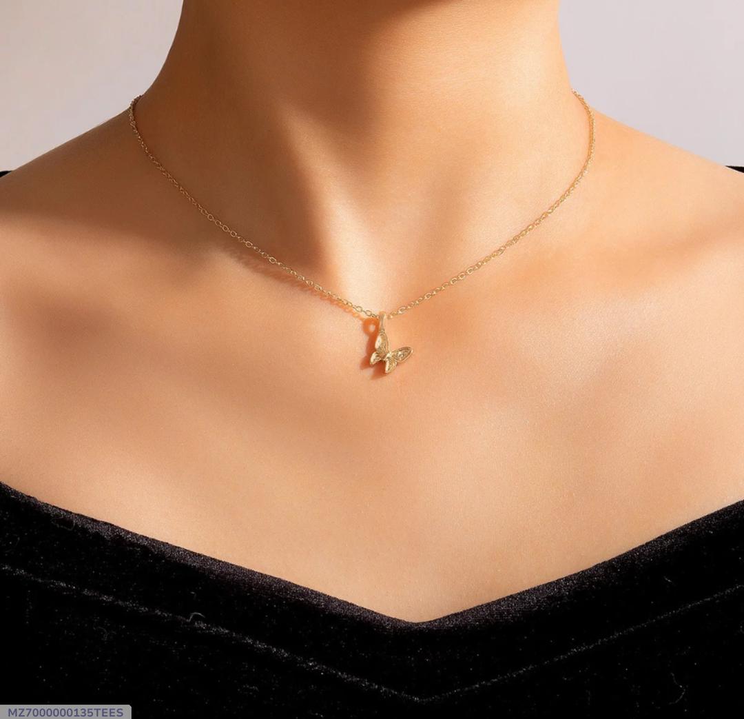 Butterfly Hanging Gold Plated Pendant Trend Nexus
