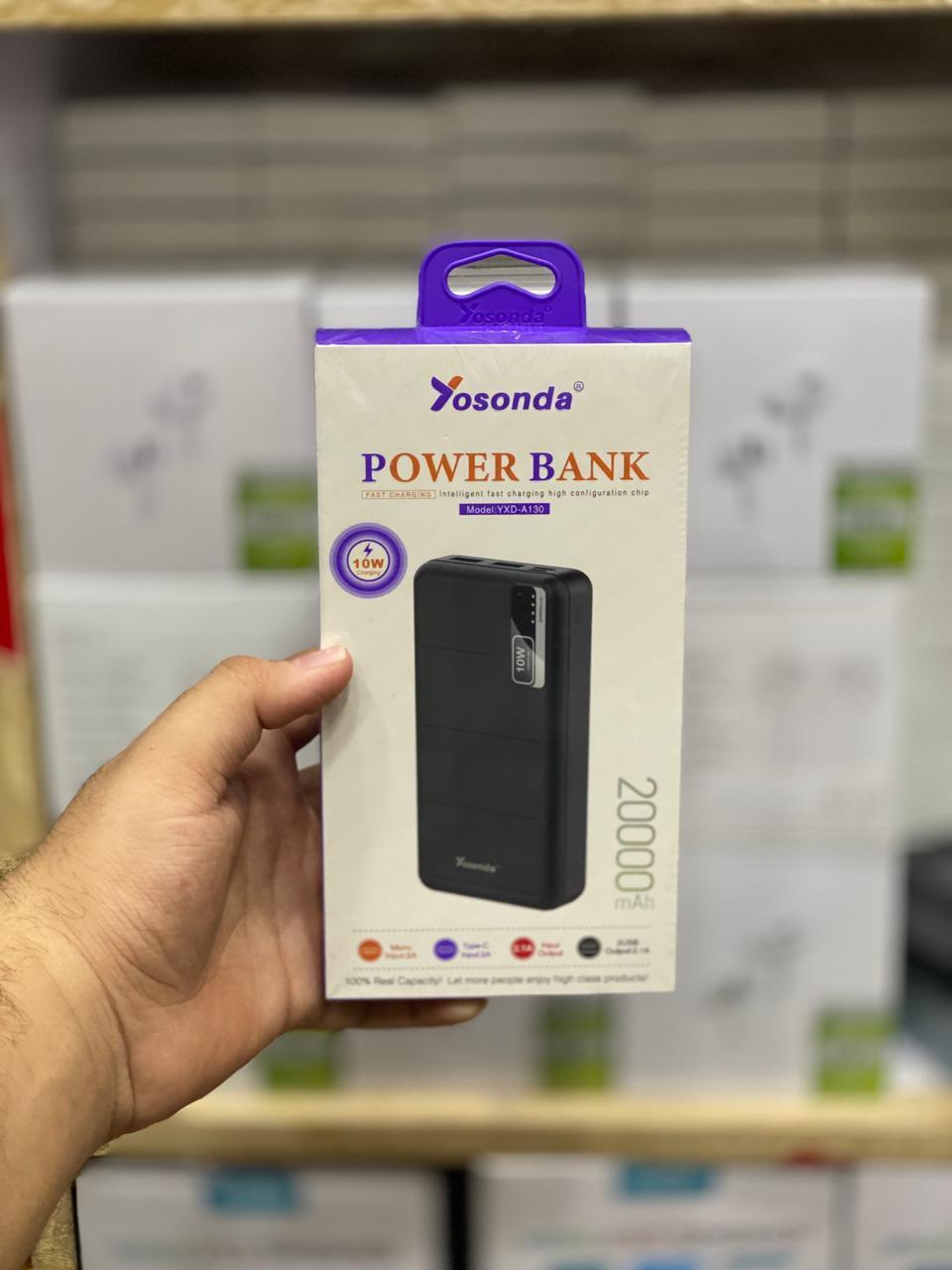 YOUSANDA Power Bank 20,000 mAh – Fast Charging | Power for 3 Devices Trend Nexus