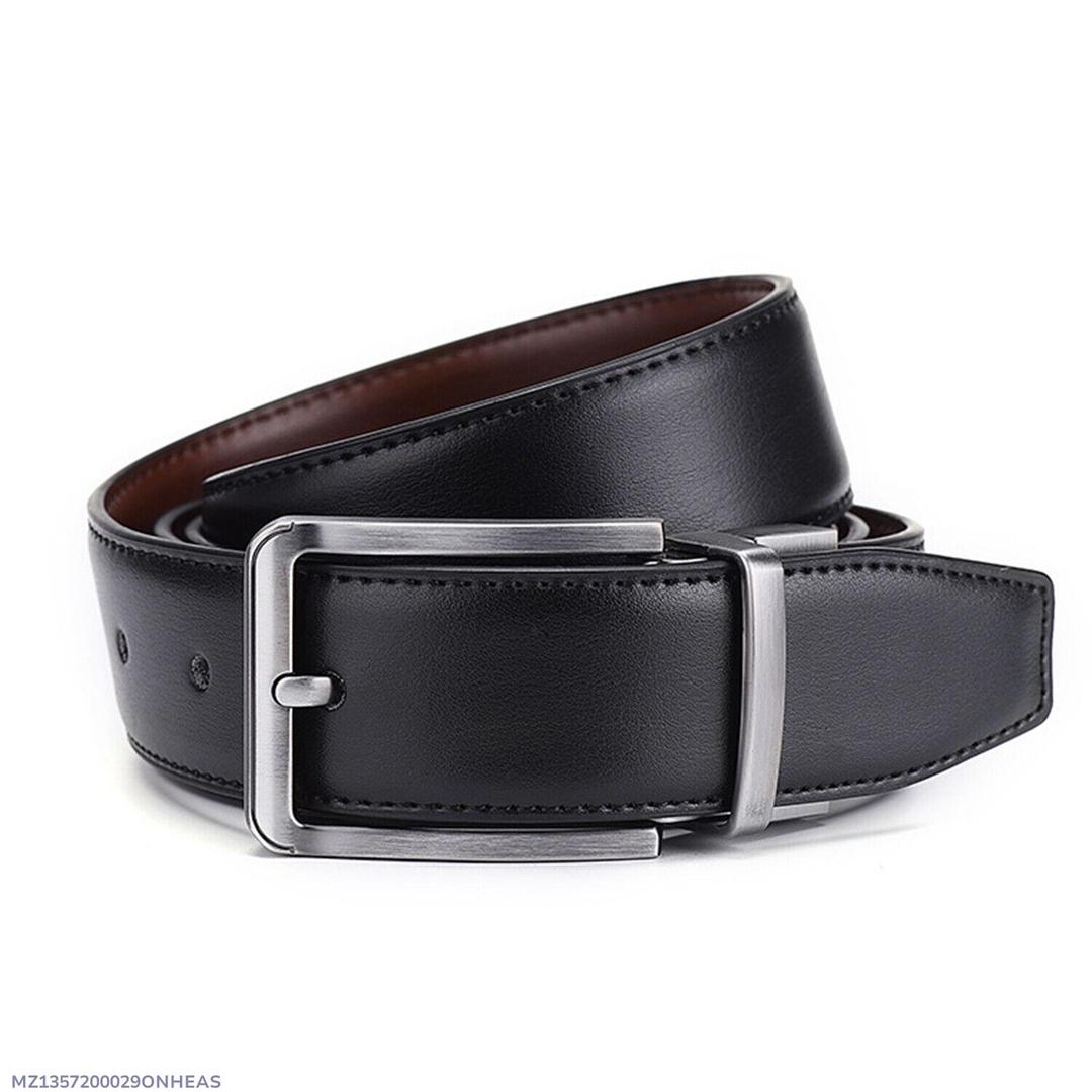 Men's Leather Casual Belt with Metal Buckle Trend Nexus