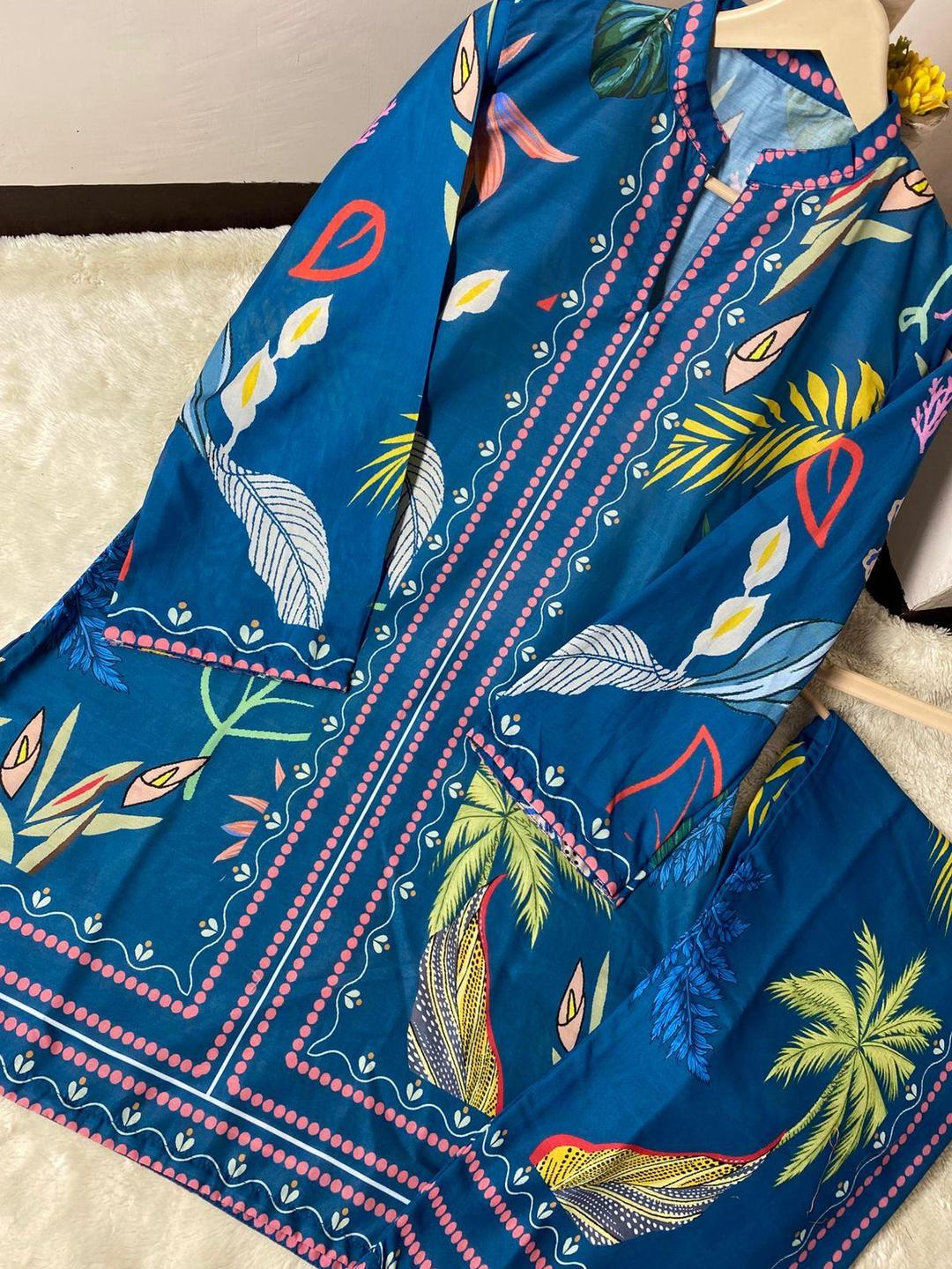 Women’s Swiss Lawn Printed 2-Piece Co-Ord Set