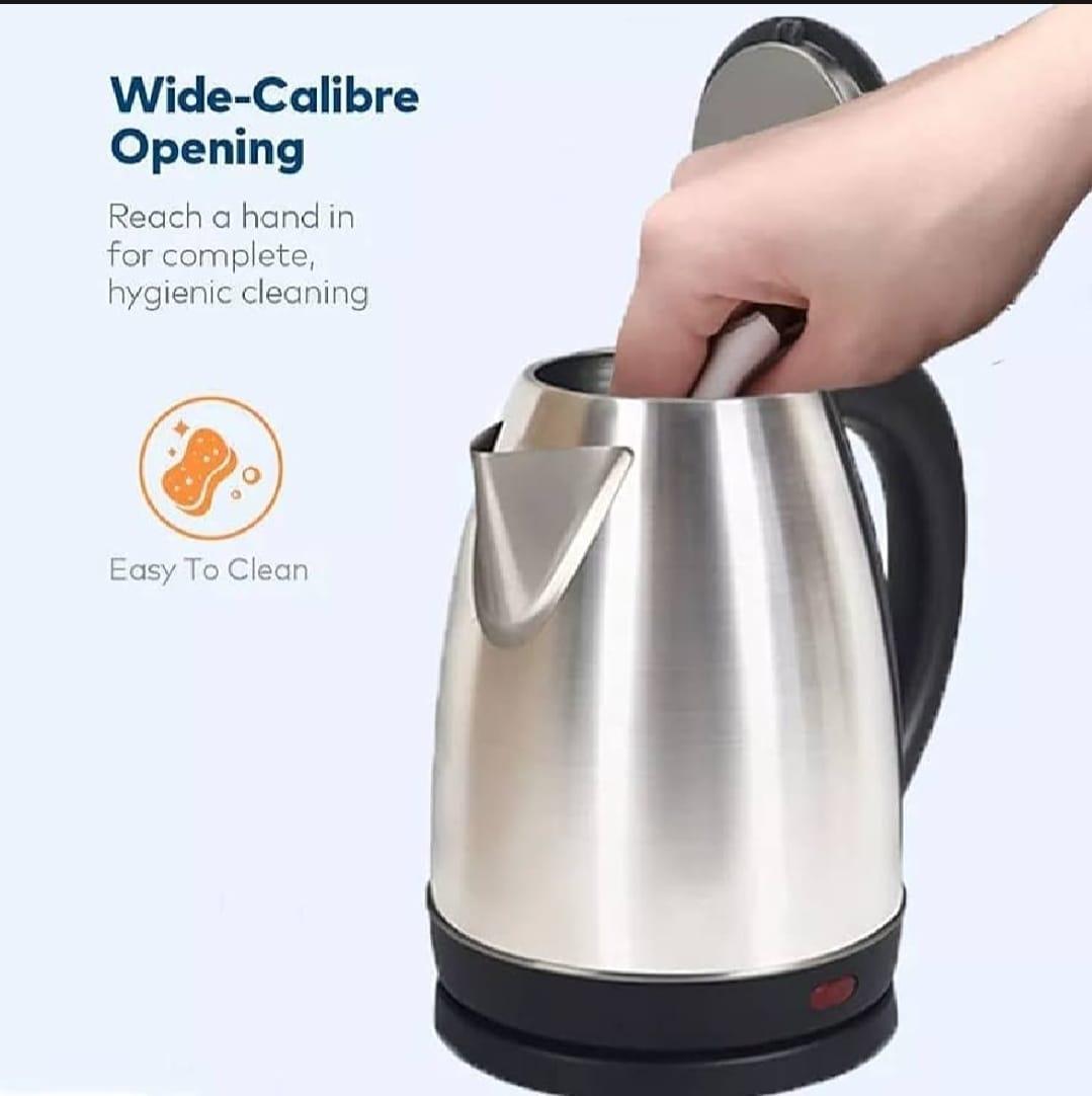 Fast Boil Electric Kettle - 1 Pc Stainless Steel with 2L Capacity Trend Nexus