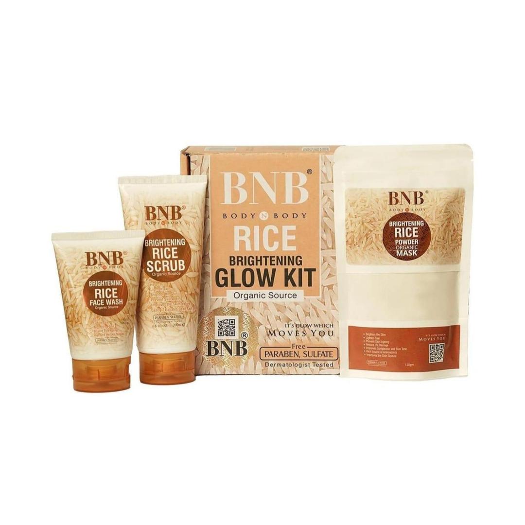 Skin Brightening Rice Facial Kit - Whitening and Exfoliating Set Trend Nexus