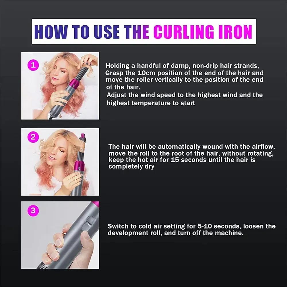 5in1 Low Noise & Safe Hair Curler & Straightener Trend Nexus