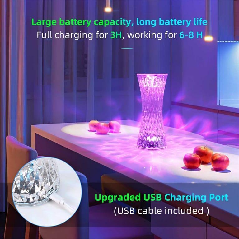 16 Colors LED Crystal Table Lamp Trend Nexus