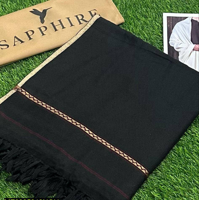 Men's Plain Woolen Shawl Trend Nexus