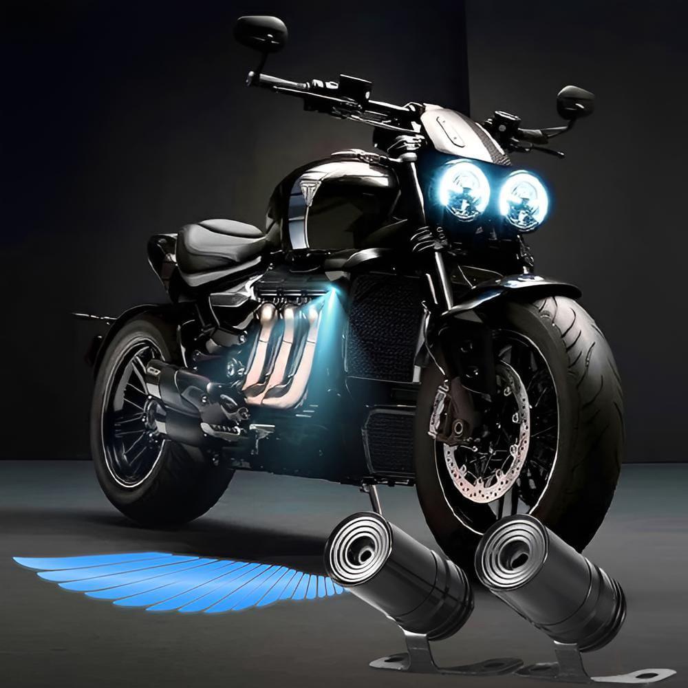 Durability LED Strip Light – Bluetooth-Controlled Multicolor Angel Wing Light for Bikes & Cars