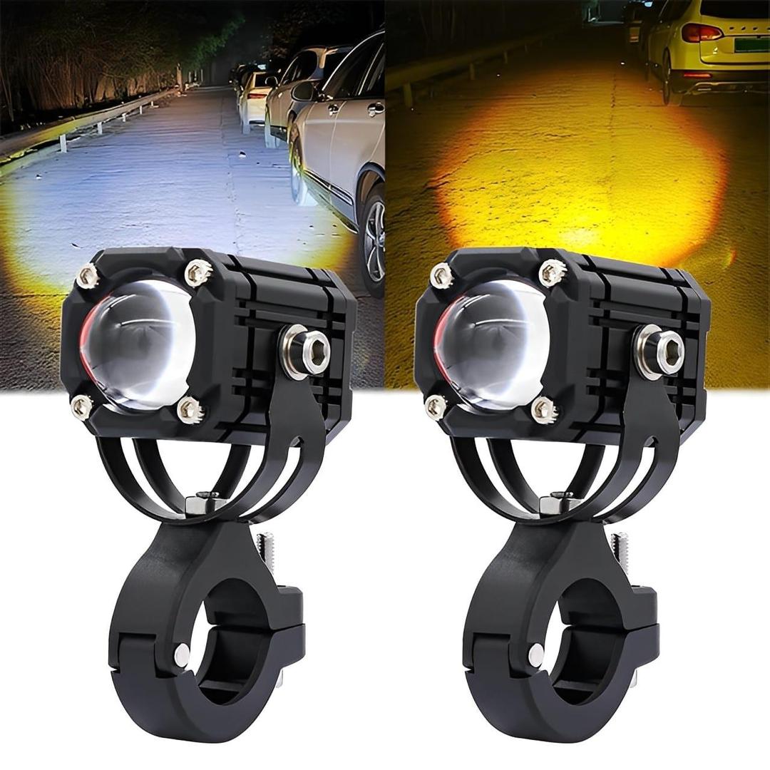 Motorcycle LED Auxiliary Headlight – High/Low Beam, Super Bright Fog & Driving Light Trend Nexus