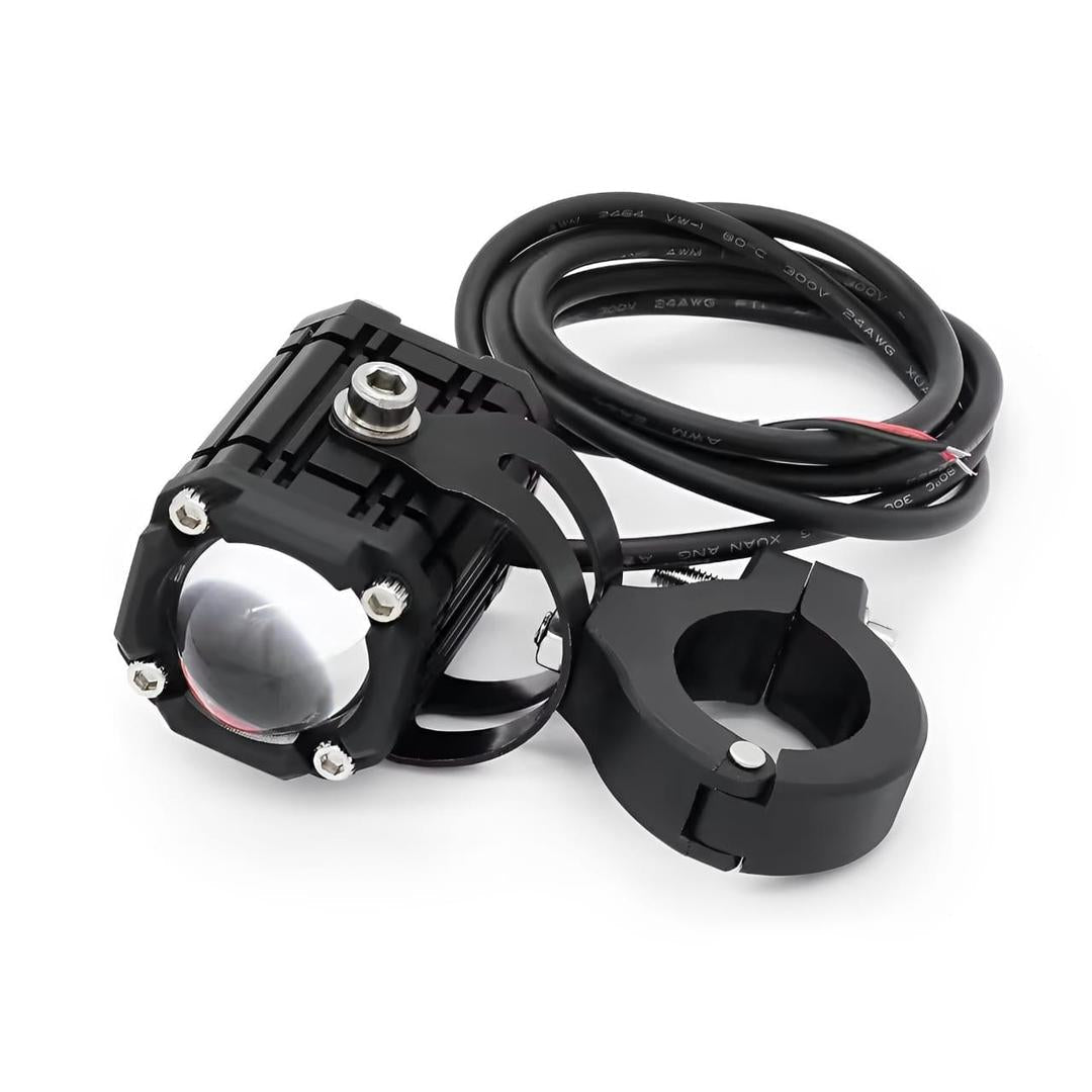 Motorcycle LED Auxiliary Headlight – High/Low Beam, Super Bright Fog & Driving Light With Button Trend Nexus
