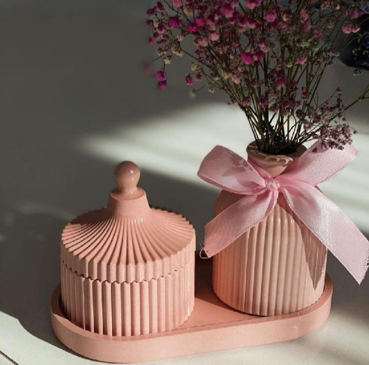 Mini Vase Set - 3 Pcs Stylish Stone Vases for Home Décor Trend Nexus