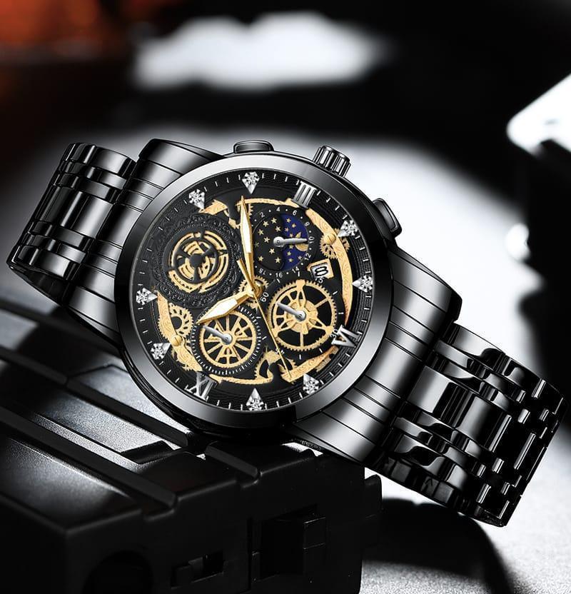Men's Chronograph Watch - 1 Pc Stylish Stainless Steel Timepiece Trend Nexus