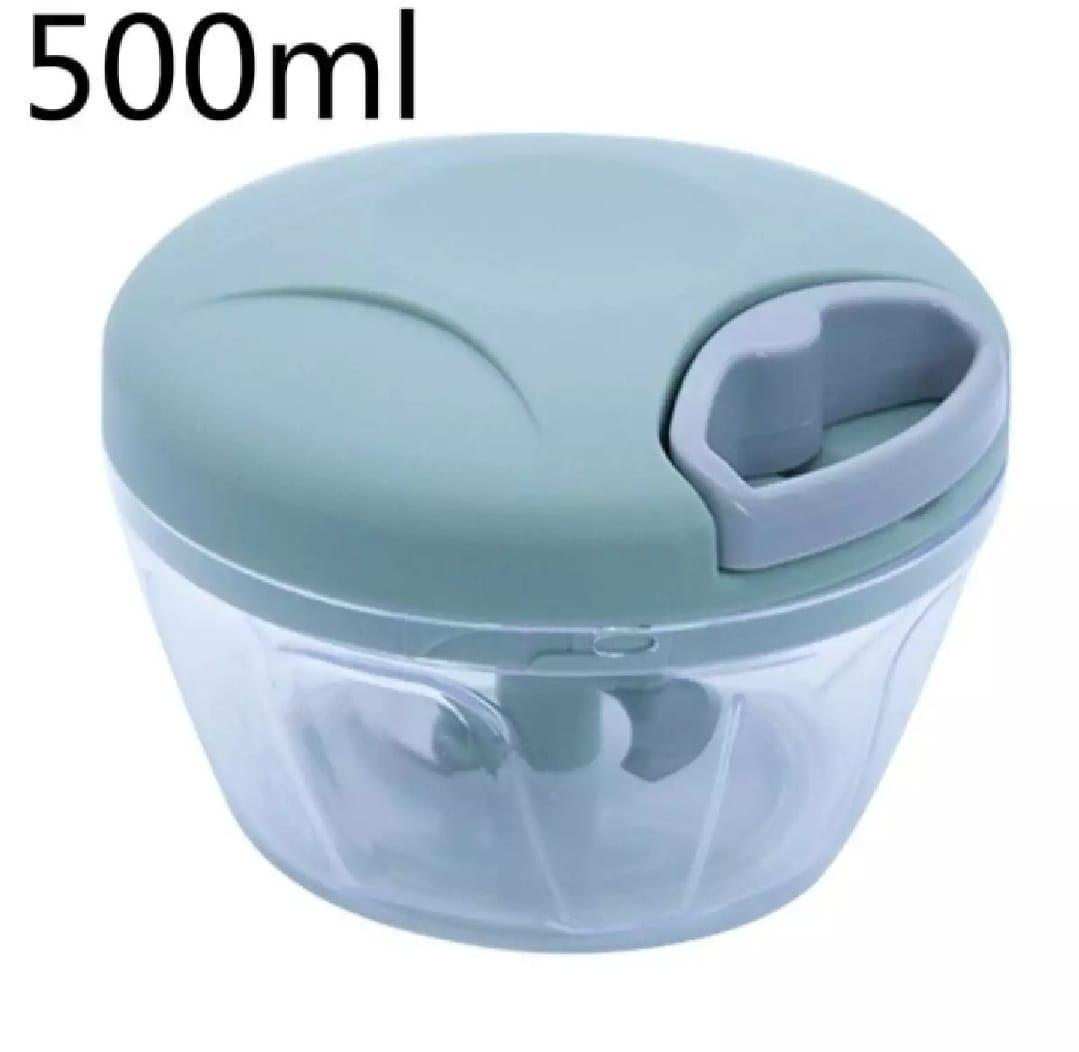 Versatile Manual Food Chopper - 1 Pc Dishwasher-Safe, Easy to Clean & Maintain, Green Trend Nexus