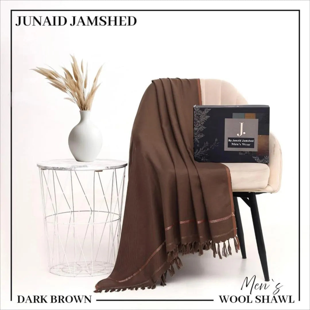 1 Pc Men's Wool Plain Shawl Trend Nexus