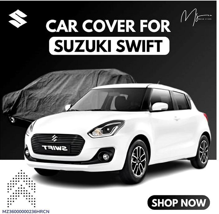 Premium Grey Car Cover for Suzuki Swift (1988–2019) – Weather Resistant with Storage Bag Trend Nexus