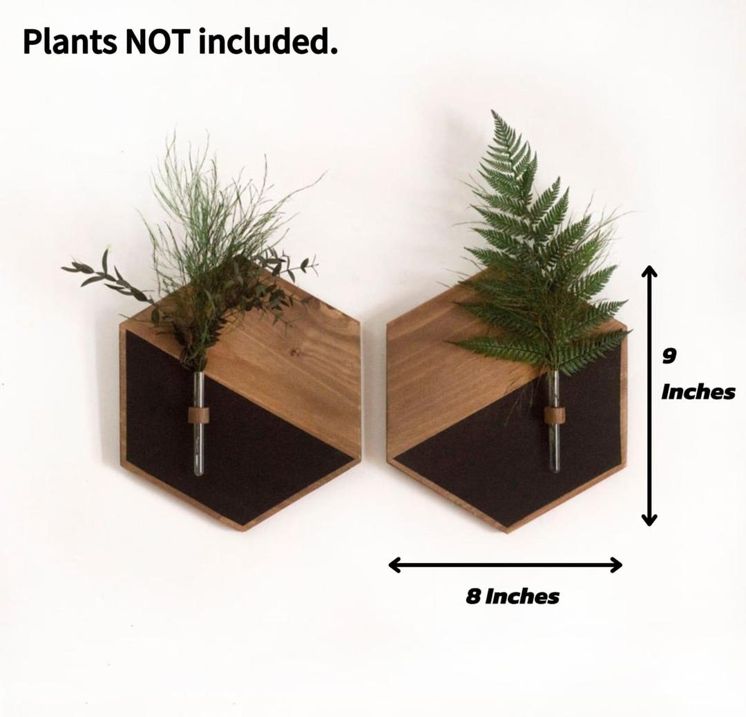 2 Pcs MDF Wood Planters - Stylish Greenery Accents for Your Home Trend Nexus