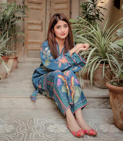 Women’s Swiss Lawn Printed 2-Piece Co-Ord Set Trend Nexus