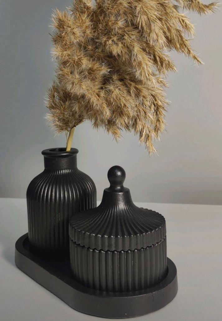 Mini Vase Set - 3 Pcs Stylish Stone Vases for Home Décor Trend Nexus