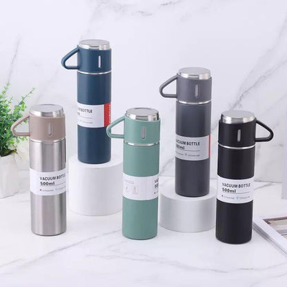 ThermoSteel™ Stainless Steel Vacuum Insulated Bottle – 500ml Flask with Cup Trend Nexus