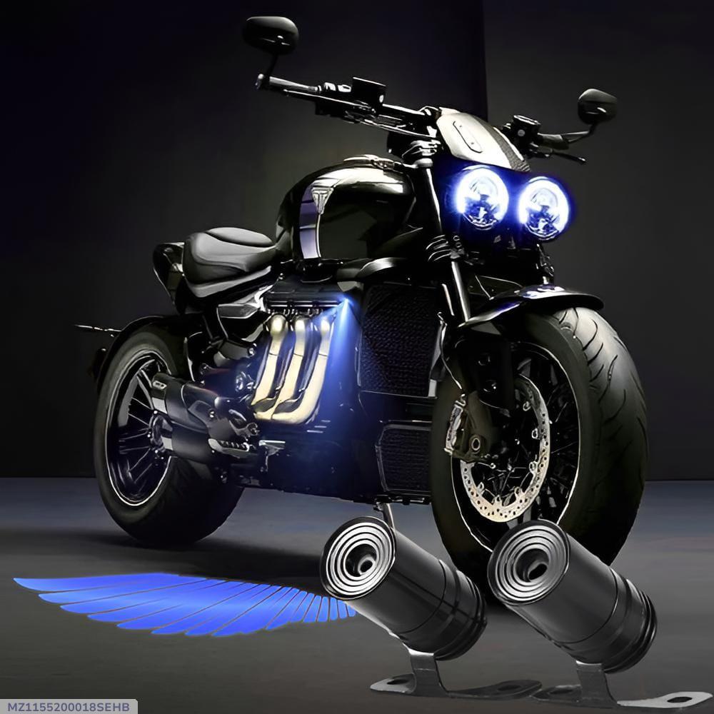 Durability LED Strip Light – Bluetooth-Controlled Multicolor Angel Wing Light for Bikes &amp; Cars