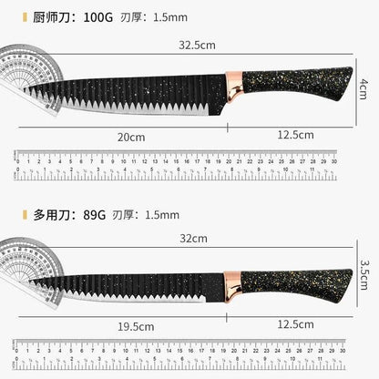 6 Pieces Stainless Steel Knife Set with Scissors & Peeler – Durable Kitchen Essentials Trend Nexus