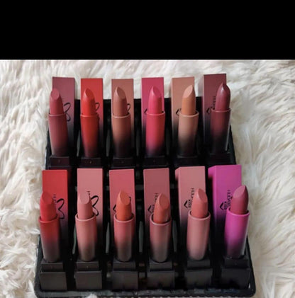 Matte Finish Lipstick, Pack Of 12 Trend Nexus