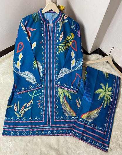 Women’s Swiss Lawn Printed 2-Piece Co-Ord Set Trend Nexus