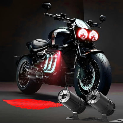 Durability LED Strip Light – Bluetooth-Controlled Multicolor Angel Wing Light for Bikes &amp; Cars