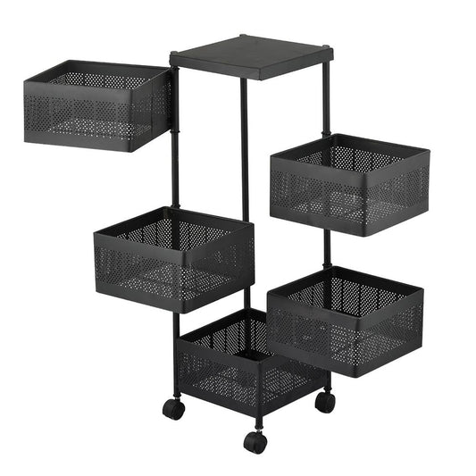 5 Layered Rotatable Fruit Basket Trend Nexus