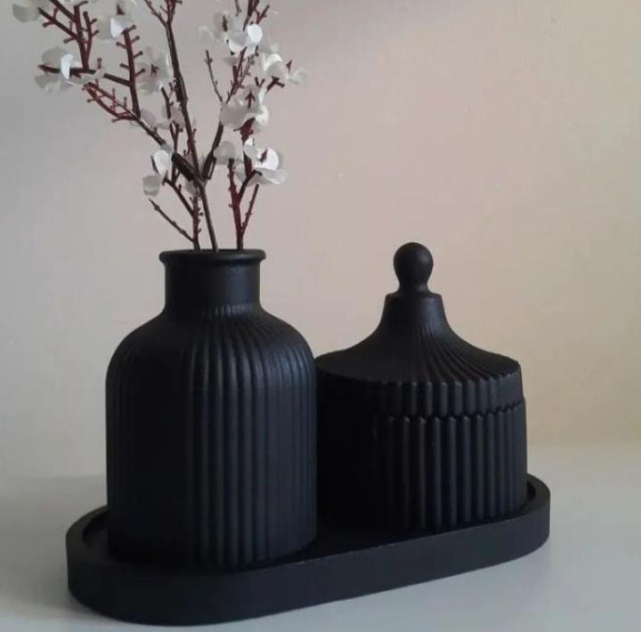 Mini Vase Set - 3 Pcs Stylish Stone Vases for Home Décor Trend Nexus