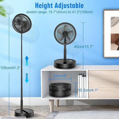 BreezeGo™ Rechargeable Portable Fan – Green (1 Pc) Trend Nexus