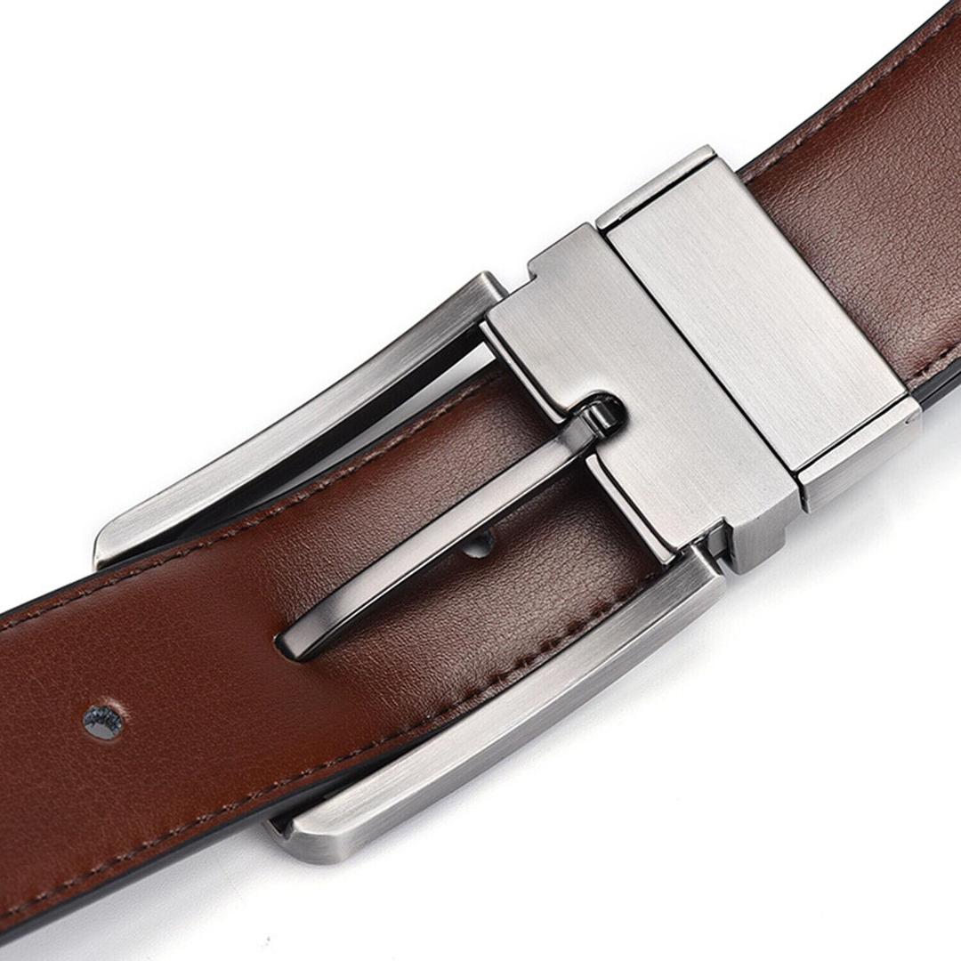 Men's Leather Casual Belt with Metal Buckle Trend Nexus