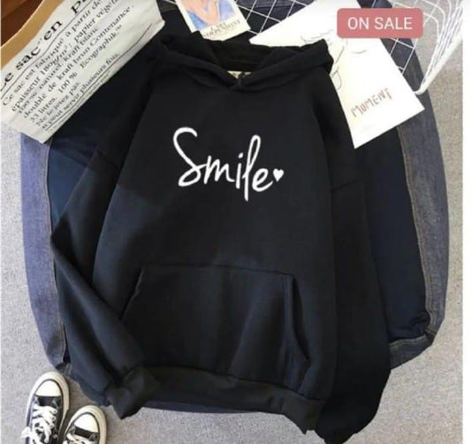 Women's Stitched Fleece Printed Pullover Hoodie Trend Nexus