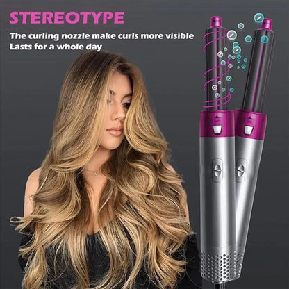 5-in-1 Low Noise & Safe Hair Curler & Straightener Trend Nexus