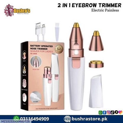 BrowEase™ Women’s Eyebrow Hair Trimmer – 2-Blade Precision Tool Trend Nexus