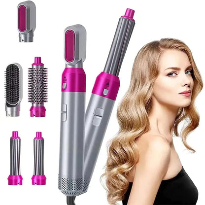 5-in-1 Low Noise & Safe Hair Curler & Straightener Trend Nexus