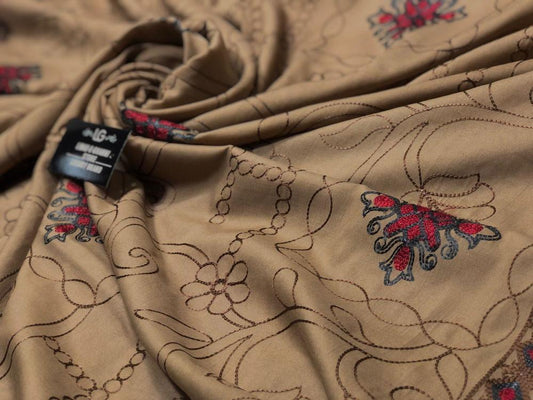 1 Pc Women's Lawn Embroidered Shawl – Elegant Swiss Lawn Wrap - Trend Nexus