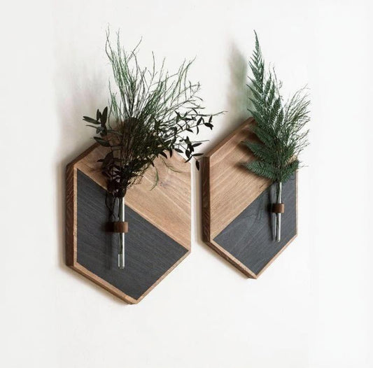 2 Pcs MDF Wood Planters - Stylish Greenery Accents for Your Home Trend Nexus