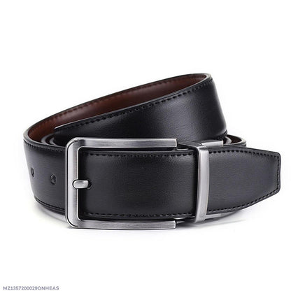 Men's Leather Casual Belt with Metal Buckle Trend Nexus