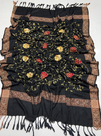 Women's Pashmina Embroidered Shawl Trend Nexus