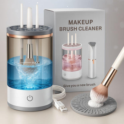 Reusable Automatic Makeup Brush Cleaner & Dryer – Portable & Rechargeable Trend Nexus