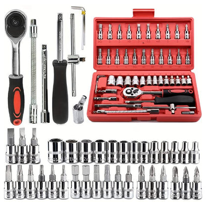 SteelPro™ 46-Piece Stainless Steel Bike Repair Kit – Compact & Durable Trend Nexus
