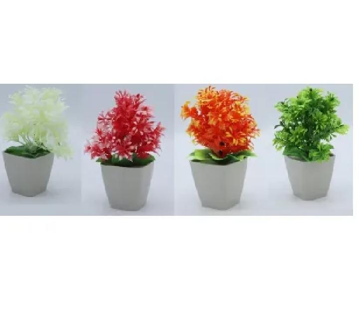 Vibrant Multicolor Flower Pot Planter Set - 4 Pcs for Your Green Oasis Trend Nexus
