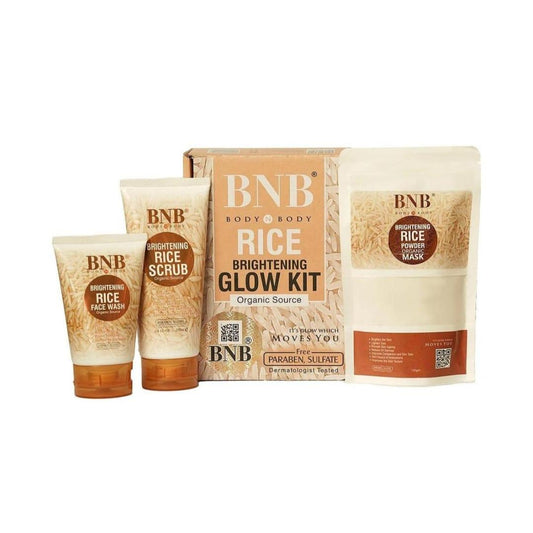 Skin Brightening Rice Facial Kit - Whitening and Exfoliating Set Trend Nexus