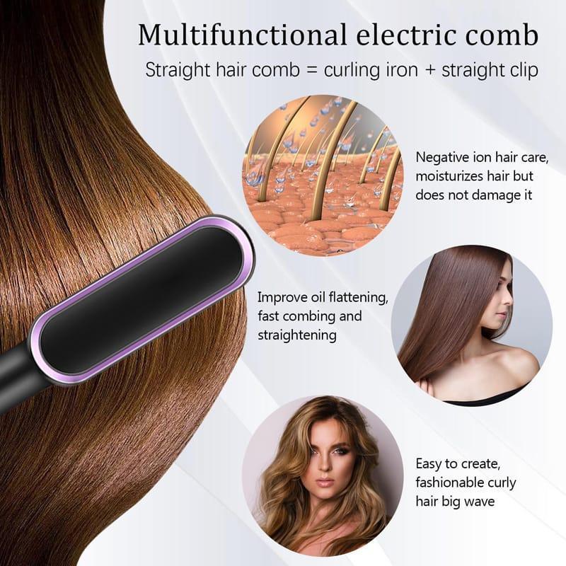 Heat Protection Hair Straightener Brush Trend Nexus