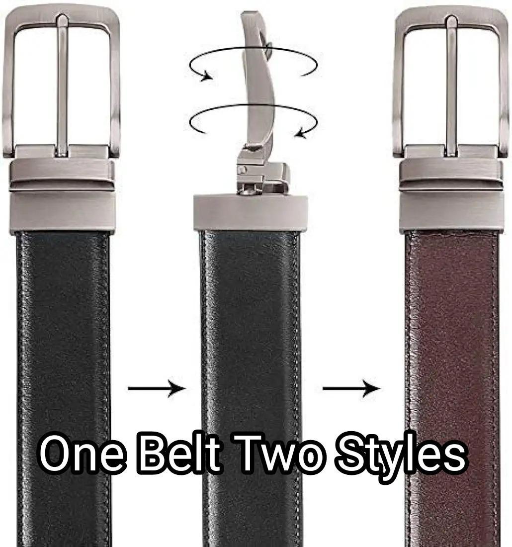 Men's Leather Casual Belt with Metal Buckle Trend Nexus