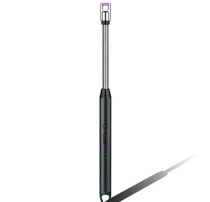 FlameX™ Portable & Rechargeable Electric Lighter – Sleek Black Metal Trend Nexus