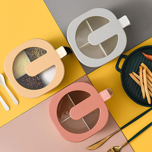 5 Pcs Random Color Spice Box Set with Spoons Trend Nexus
